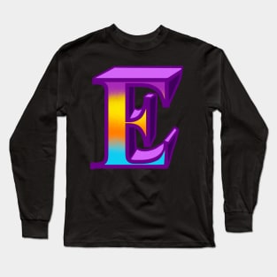 Top 10 best personalised gifts 2022  - Letter E ,personalised,personalized with pattern Long Sleeve T-Shirt